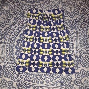 Calvin Klein Blue, Yellow and White Top